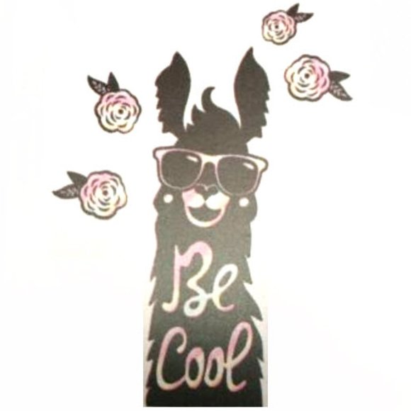 Other - *3/$15* "Be Cool" Llama Wall Art Decals/Stickers